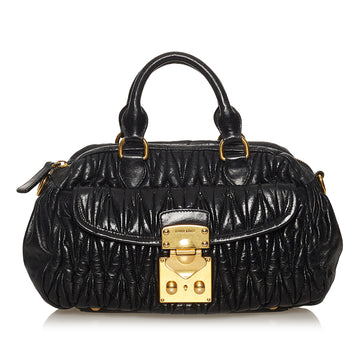 Miu Miu Matelasse Leather Satchel