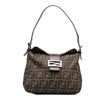 FENDI Zucca Double Flap Shoulder Bag