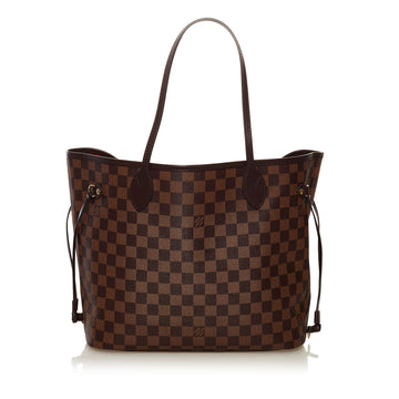 LOUIS VUITTON Damier Ebene Neverfull MM Tote Bag