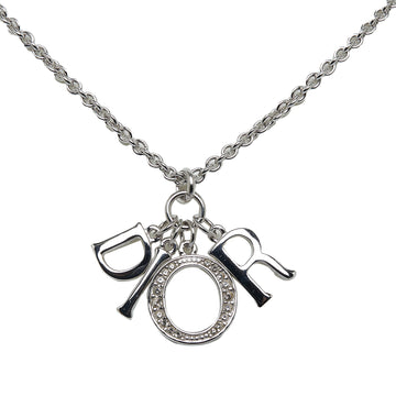 DIOR Logo Charm Necklace Costume Necklace