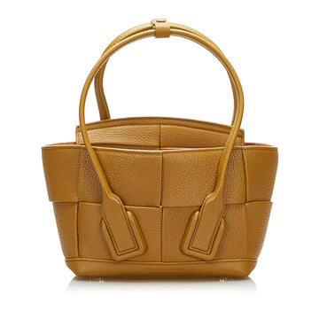 Bottega Veneta Mini Intrecciato Arco Leather Satchel