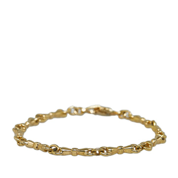 DIOR Gold-Tone Logo Chain Bracelet Costume Bracelet