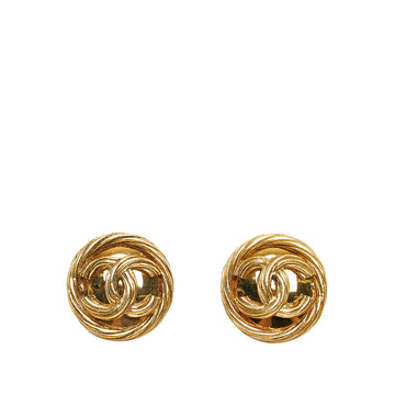 CHANEL CC Clip-on Earrings Costume Earrings