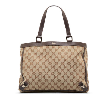 GUCCI GG Canvas Abbey D-Ring Tote Bag