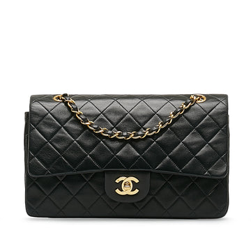 CHANEL Medium Classic Lambskin Double Flap Shoulder Bag