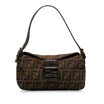 FENDI Zucca Double Flap Baguette