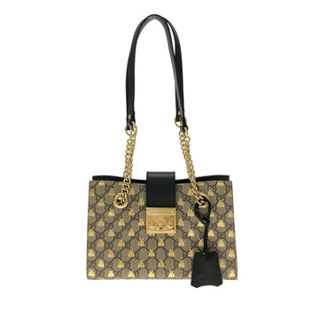 GUCCI GG Supreme Bee Padlock Tote Tote Bag