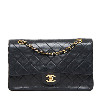 CHANEL Medium Classic Lambskin Double Flap Shoulder Bag