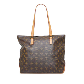 LOUIS VUITTON Monogram Cabas Mezzo Tote Bag