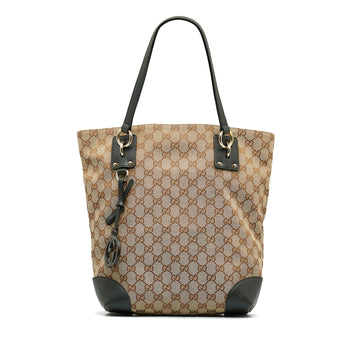 GUCCI GG Canvas Charm Tote Tote Bag