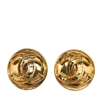 CHANEL CC Clip On Earrings Costume Earrings