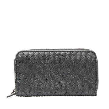 BOTTEGA VENETA Intrecciato Zip Around Long Wallet Long Wallets