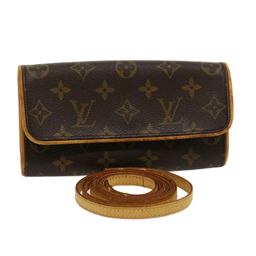 LOUIS VUITTON Monogram Pochette Twin PM Shoulder Bag M51854 LV Auth 30202