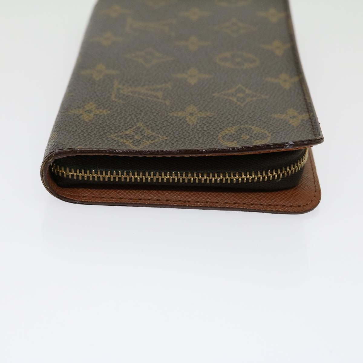 Louis Vuitton Porte Monnaie Zippe M61727 Brown Monogram Zippy Wallet 1