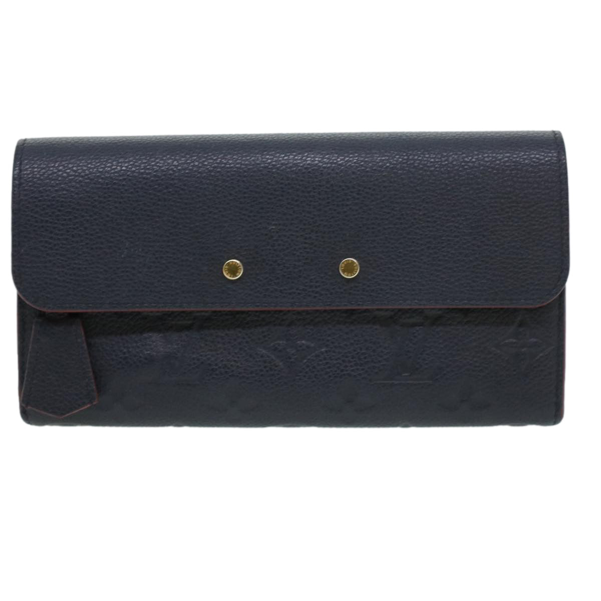 Louis Vuitton Black Monogram Empreinte Pont-Neuf Wallet Leather