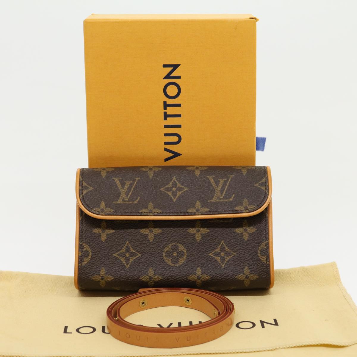 LOUIS VUITTON Monogram Pochette Florentine Waist Bag N51856 LV Auth 31