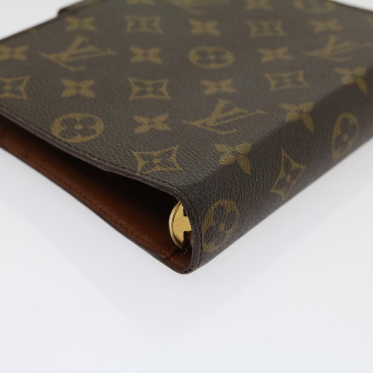 LOUIS VUITTON Monogram Agenda MM Day Planner Cover R20105 LV Auth