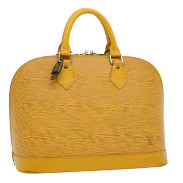 LOUIS VUITTON Epi Alma Hand Bag Yellow M52149 LV Auth 31216