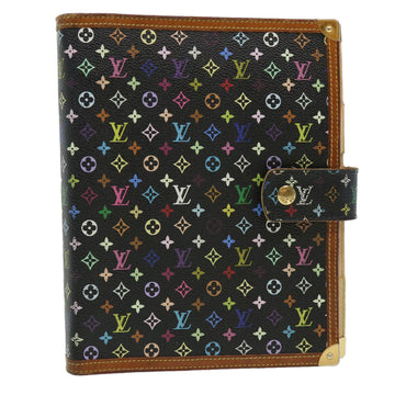 LOUIS VUITTON Multicolor Agenda GM Day Planner Cover Black R20893 Auth 31294A