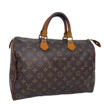 LOUIS VUITTON Monogram Speedy 35 Hand Bag M41524 LV Auth 31461