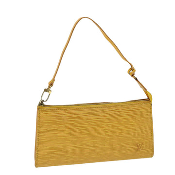 LOUIS VUITTON Epi Pochette Accessoires Pouch Yellow M52989 LV Auth 31891