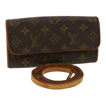 LOUIS VUITTON Monogram Pochette Twin PM Shoulder Bag M51854 LV Auth 32231