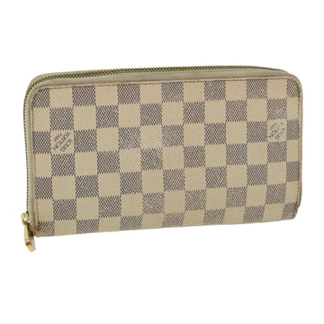 LOUIS VUITTON Damier Azur Zippy Organizer Long Wallet N60012 LV Auth 32310