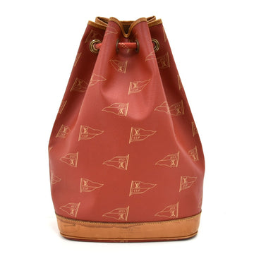 LOUIS VUITTON Vintage Saint Tropez LV Cup Limited Red Canvas Shoulder Bag