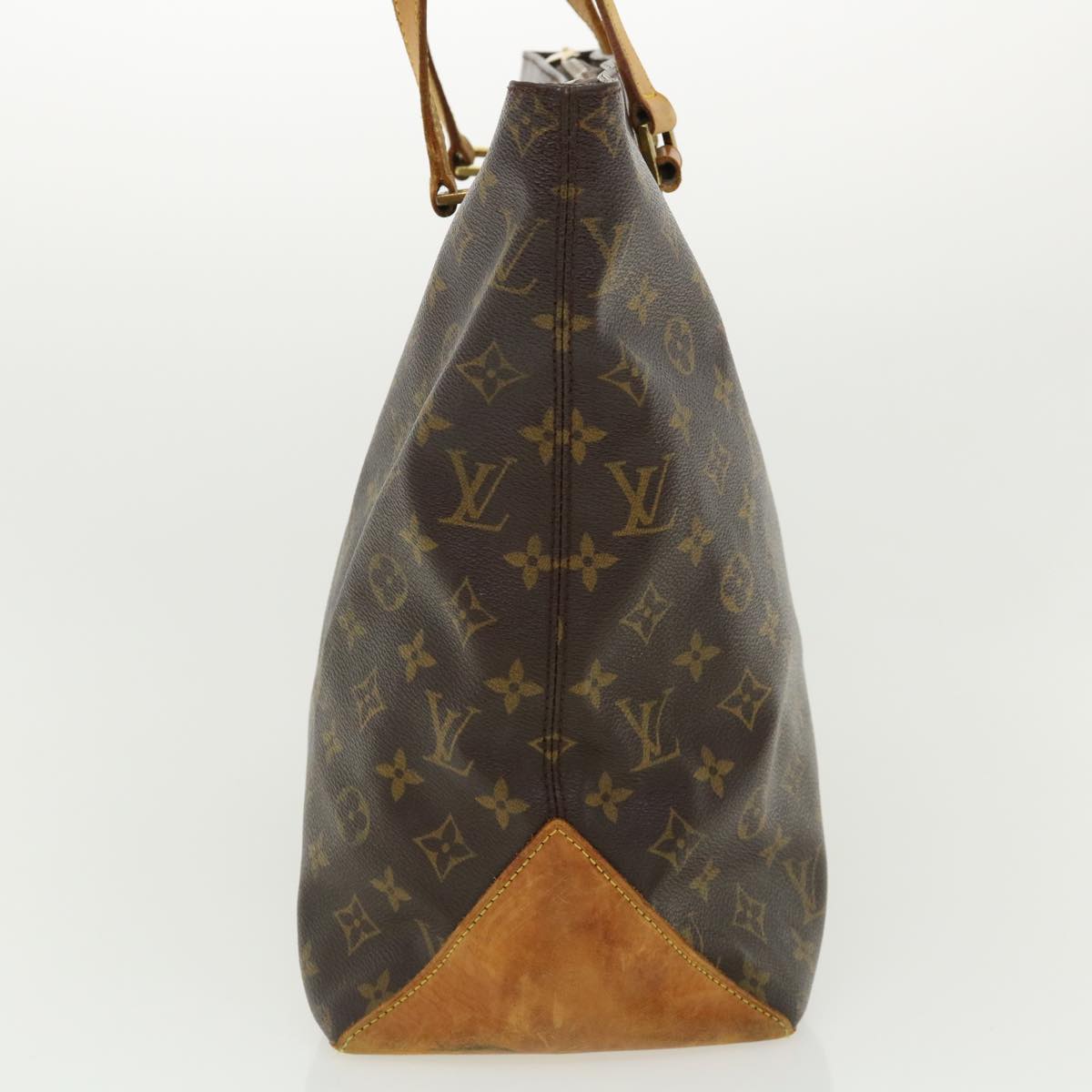 Louis Vuitton Womens Cabas Mezzo Brown Monogram Canvas M51151 Tote Handbag