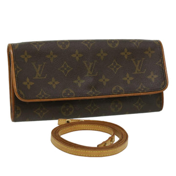 LOUIS VUITTON Monogram Pochette Twin GM Shoulder Bag M51852 LV Auth 32892