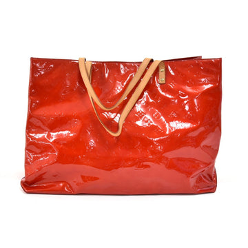 LOUIS VUITTON Reade GM Red Vernis Leather Handbag