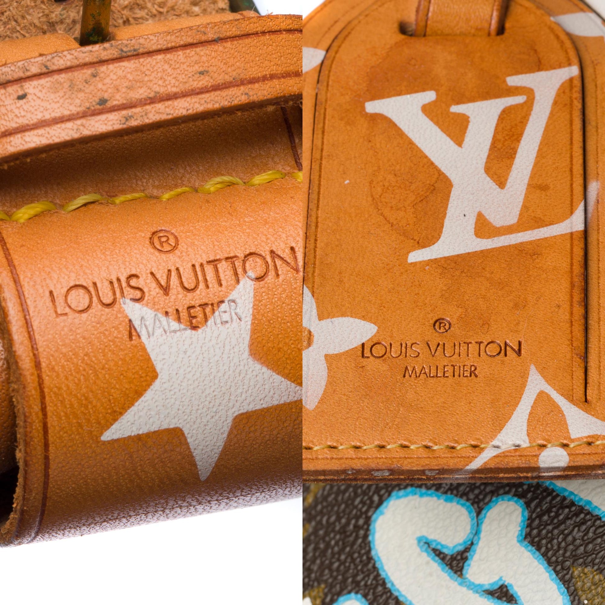 Louis Vuitton Keepall Travel Bag 55 Customized Mickey Fight Club! Brown  Multiple colors Leather ref.144249 - Joli Closet