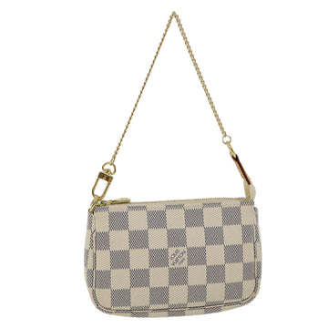 LOUIS VUITTON Damier Azur Mini Pochette Accessoires AccessoryPouch N58010 33530A