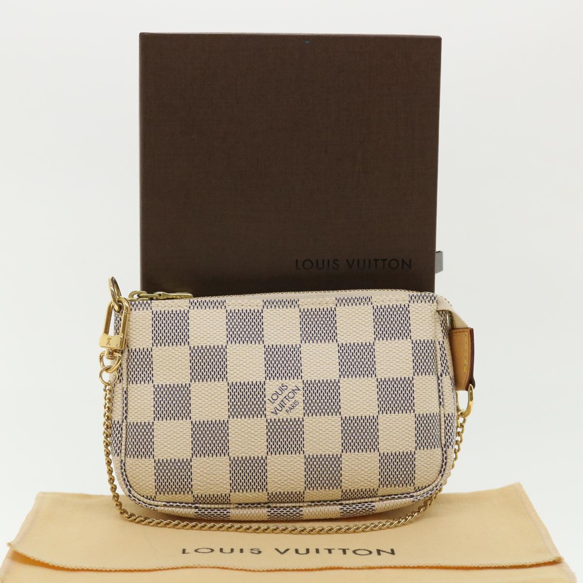 Louis Vuitton Mini Pochette Accessoires Shoulder Bag Damier Azur N5801 –  Timeless Vintage Company