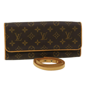 LOUIS VUITTON Monogram Pochette Twin GM Shoulder Bag M51852 LV Auth 33733