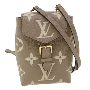 LOUIS VUITTON Monogram Empreinte Tiny Backpack Beige M80738 LV Auth 33824A