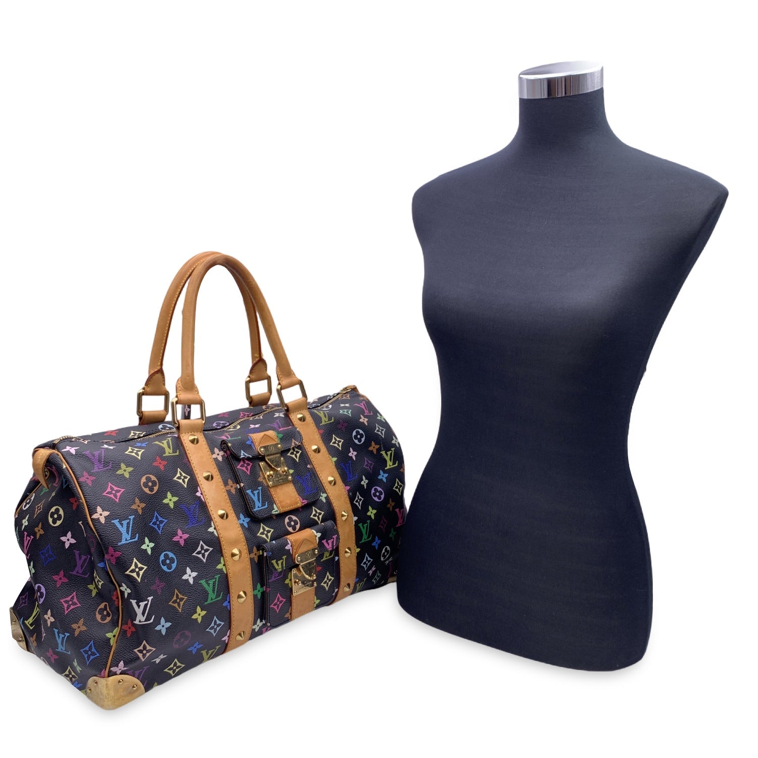 Louis Vuitton keepall 45 Takashi Murakami Multicolor Travel Bag M92640  Multiple colors Cloth ref.905778 - Joli Closet