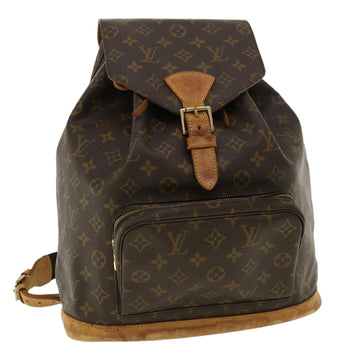 LOUIS VUITTON Monogram Montsouris GM Backpack M51135 LV Auth 34130