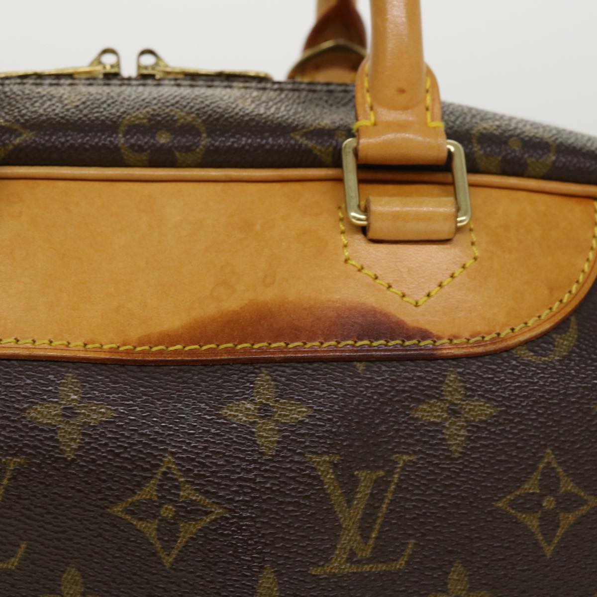 LOUIS VUITTON Monogram Deauville Hand Bag M47270 LV Auth 34141