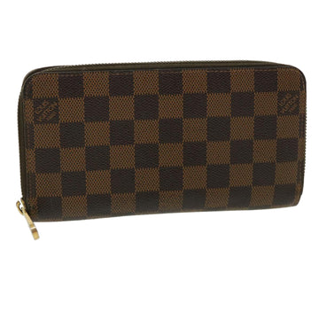 Louis Vuitton N60017 Portefeuille Brazza Damier Ebene Long Wallet Canvas  Women's Louis Vuitton Auction