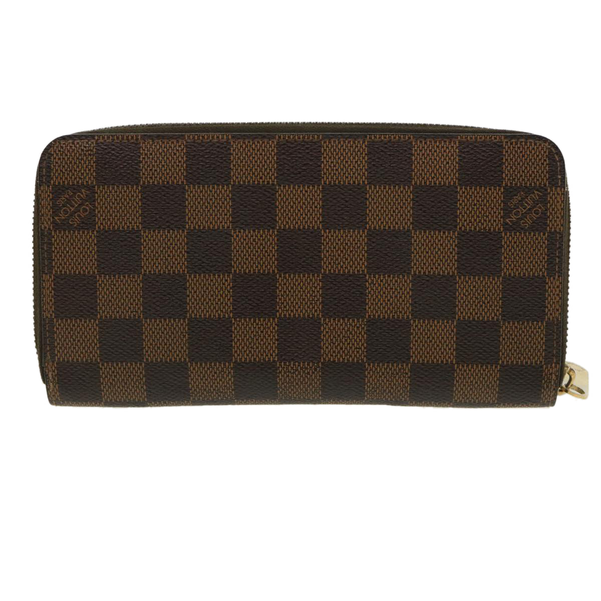 LOUIS VUITTON Louis Vuitton Long Wallet Damier Azur LV Zippy N60019 White  Women's Men's Canvas