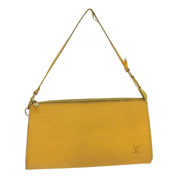 LOUIS VUITTON Epi Pochette Accessoires Pouch Yellow M52989 LV Auth 34329