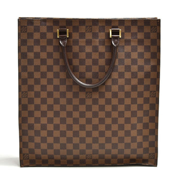 LOUIS VUITTON Sac Plat Ebene Damier Canvas Tote Handbag