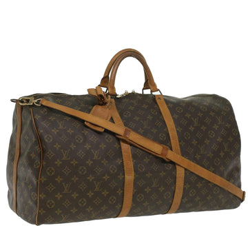 LOUIS VUITTON Monogram Keepall Bandouliere 60 Boston Bag M41412 LV Auth 35468