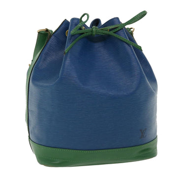 LOUIS VUITTON Epi Tricolor Noe Shoulder Bag Green Blue M44044 LV Auth 35480