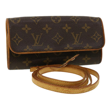 LOUIS VUITTON Monogram Pochette Twin PM Shoulder Bag M51854 LV Auth 35493