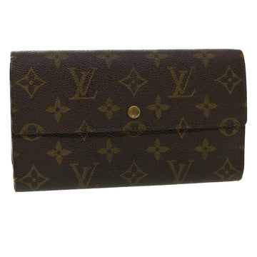 LOUIS VUITTON Monogram Portefeuille International Long Wallet M61217 Auth 35564