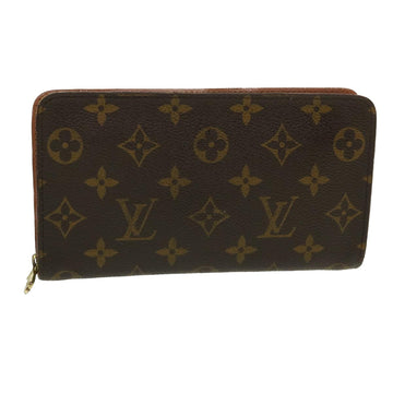 LOUIS VUITTON Monogram Porte Monnaie Zip Wallet M61735 LV Auth 35603