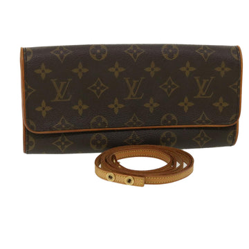 LOUIS VUITTON Monogram Pochette Twin GM Shoulder Bag M51852 LV Auth 35683