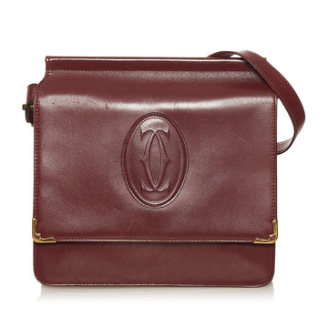 Must de Cartier Leather Crossbody Bag